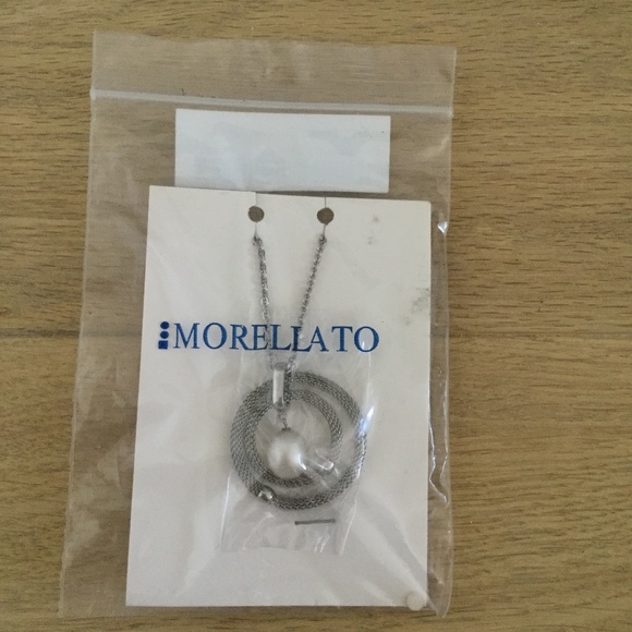 NWT Morellato Birmana Silver Pearl Necklace - Picture 2 of 4